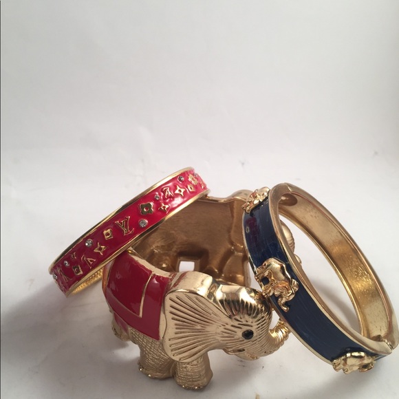 Three gold and enamel bracelets! - Picture 2 of 7